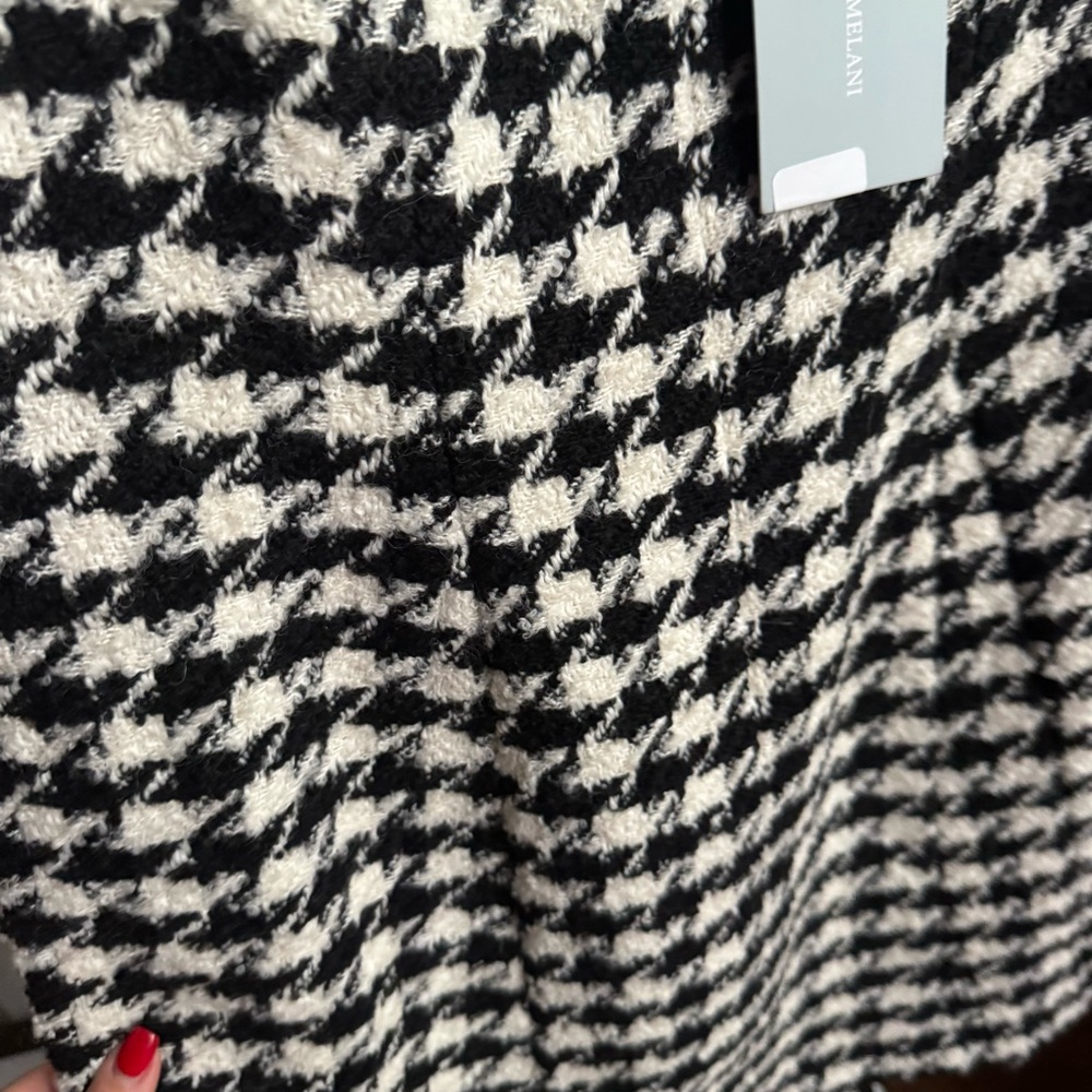 NWT Antonio Melani Macy Wool Blend Houndstooth Square Nec Sheath Dress Sz 6 - Picture 11 of 12
